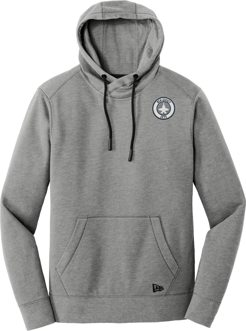 NJ Jets New Era Tri-Blend Fleece Pullover Hoodie