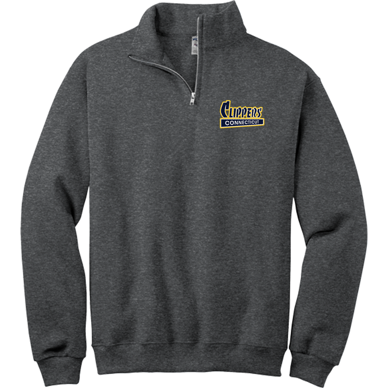 CT Clippers NuBlend 1/4-Zip Cadet Collar Sweatshirt