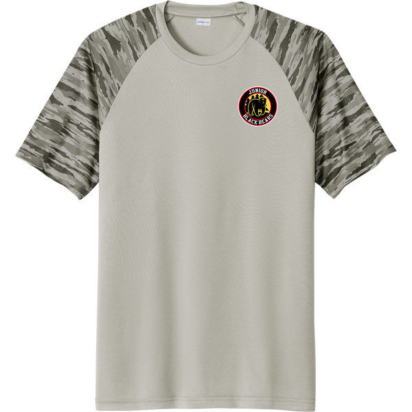 MD Jr. Black Bears Drift Camo Colorblock Tee