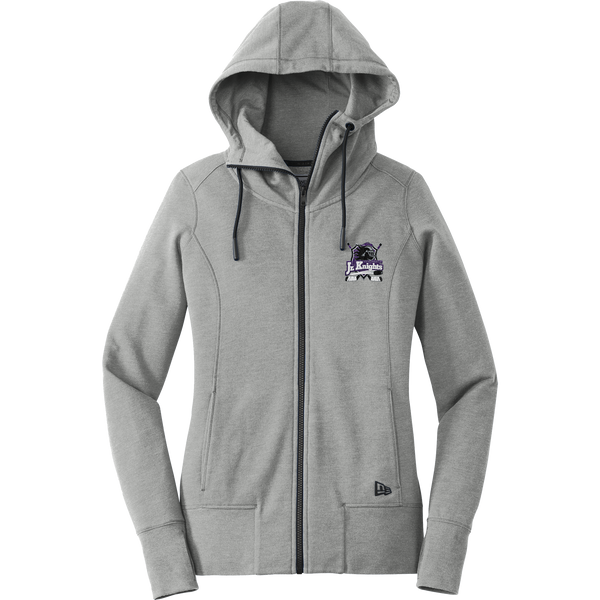 Old Bridge Jr. Knights New Era Ladies Tri-Blend Fleece Full-Zip Hoodie