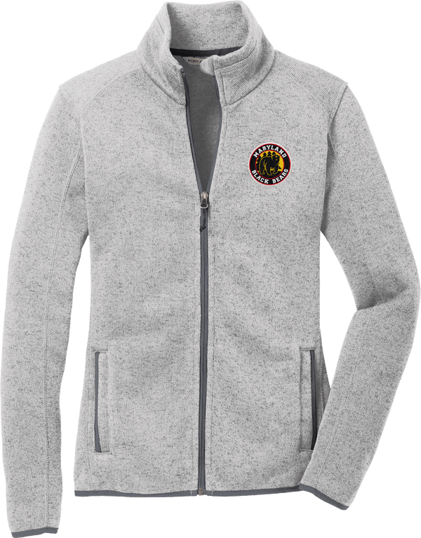 Maryland Black Bears Ladies Sweater Fleece Jacket