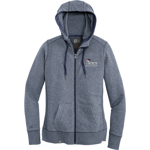 Secaucus Patriots New Era Ladies French Terry Full-Zip Hoodie