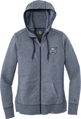 CT Bobcats New Era Ladies French Terry Full-Zip Hoodie