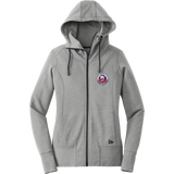 PAL Jr. Islanders New Era Ladies Tri-Blend Fleece Full-Zip Hoodie