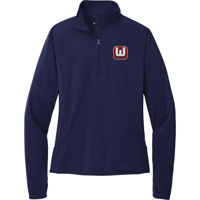 CT Whalers Tier 1 Ladies Sport-Wick Stretch 1/4-Zip Pullover