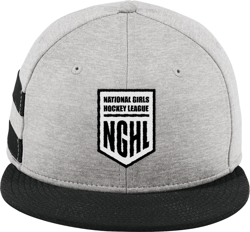 NGHL New Era Shadow Heather Striped Flat Bill Snapback Cap