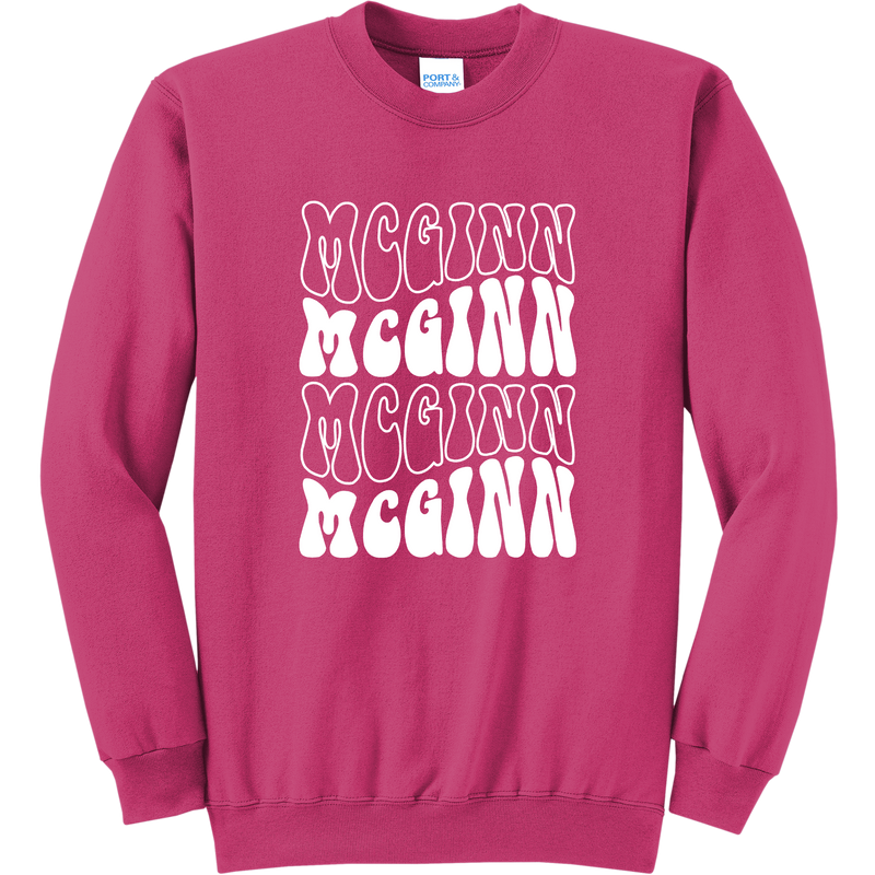 McGinn "Groovy" Core Fleece Crewneck Sweatshirt