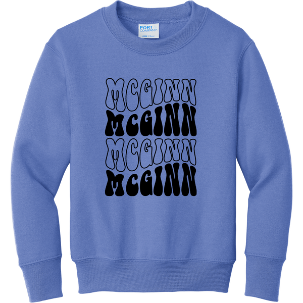 McGinn Youth "Groovy" Fleece Crewneck Sweatshirt