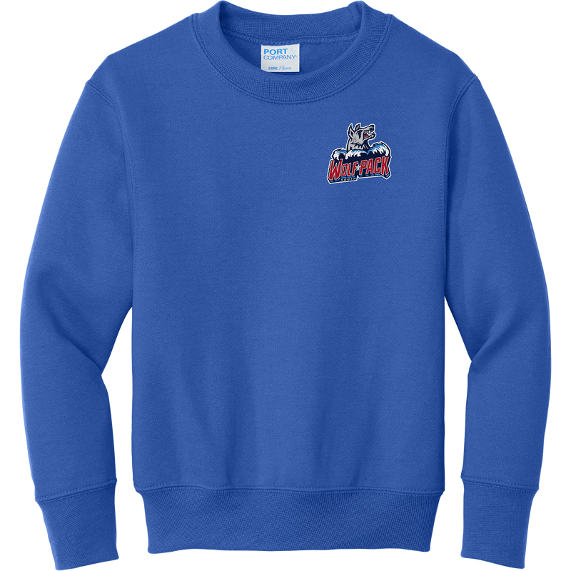 CT Wolfpack South Youth Core Fleece Crewneck Sweatshirt