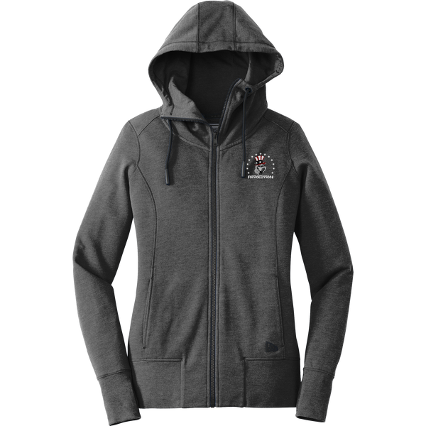 Phila Revolution New Era Ladies Tri-Blend Fleece Full-Zip Hoodie