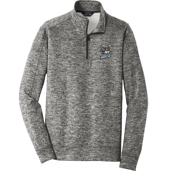 Hard Edge Hockey PosiCharge Electric Heather Fleece 1/4-Zip Pullover