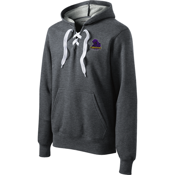 Phantoms Selects Lace Up Pullover Hooded Sweatshirt