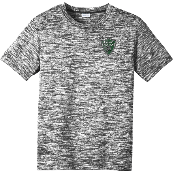 Lansing Spartans Youth PosiCharge Electric Heather Tee